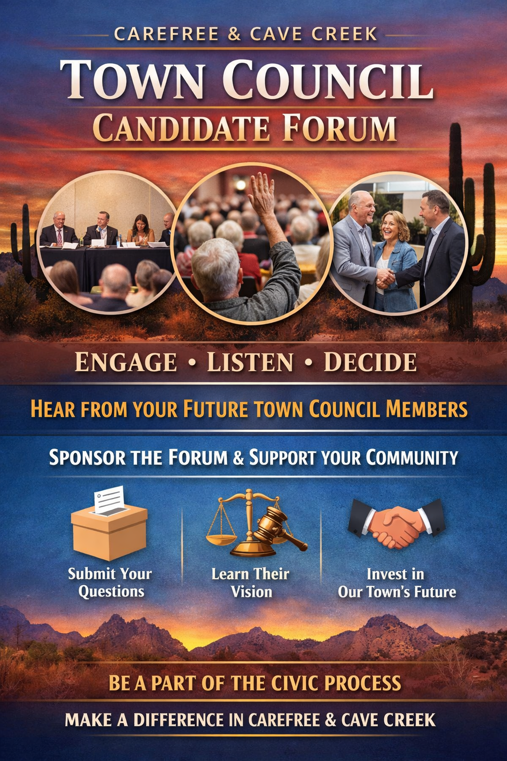 Town Council Forum Graphic 2026